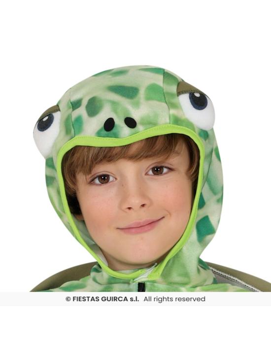 Disfraz de Tortuga Marina para Niño – Mono con Capucha y Caparazón