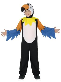 Disfraz de Tucán infantil – Mono con capucha para Carnaval y fiestas escolares