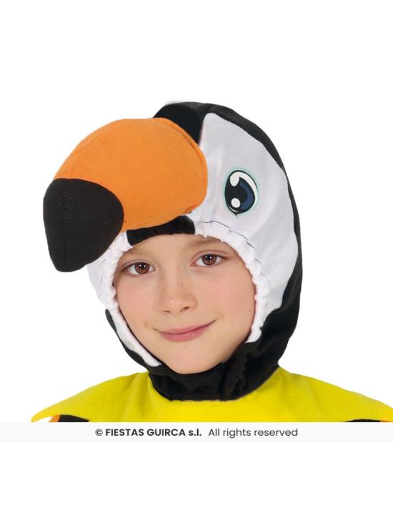 Disfraz de Tucán infantil – Mono con capucha para Carnaval y fiestas escolares