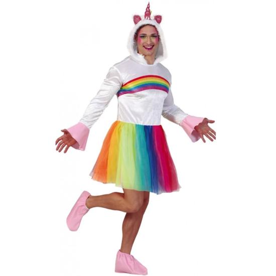 Disfraz de Unicornio Arcoíris para adulto