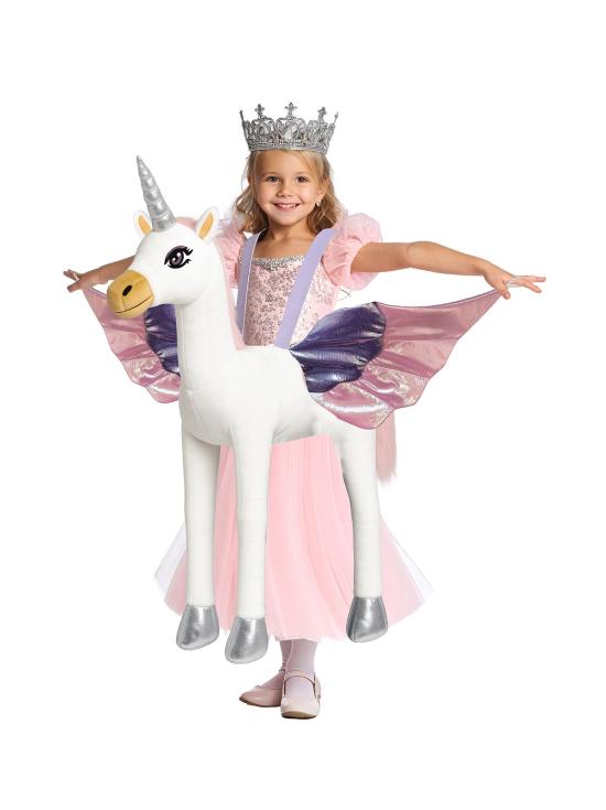 Disfraz de Unicornio infantil con Muñeco y Vestido talla 7-9 años