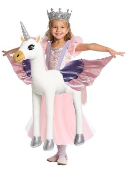 Disfraz de Unicornio infantil con Muñeco y Vestido talla 7-9 años