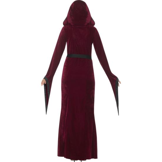 Disfraz vampiresa de terciopelo granate para mujer