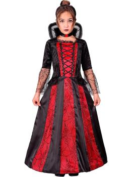 Disfraz de Vampiresa Infantil – Vestido con aro y gargantilla