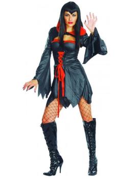 Disfraz de Vampiresa negra adulta