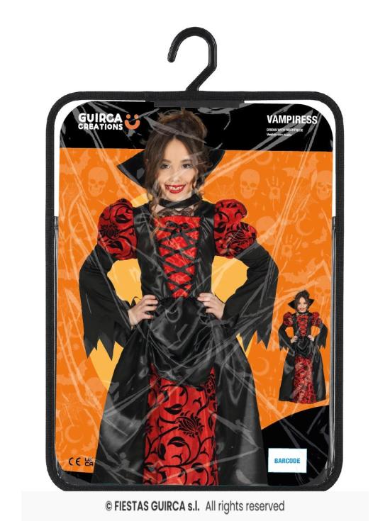 Disfraz de Vampiresa Victoriana para Niña