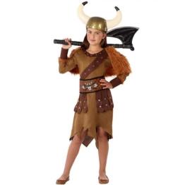 Disfraz de Vikinga Nórdica  talla infantil