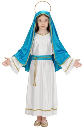 Disfraz de Virgen María lujo niña