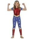 Disfraz de Wonder Lady Estrellas para Niña
