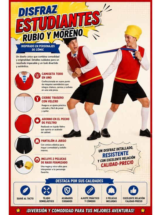 Disfraz de Zipi y Zape  2 en 1