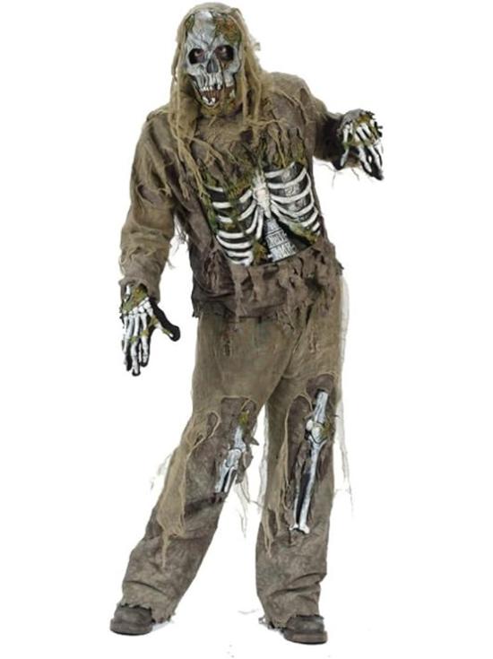Disfraz de zombi esqueleto para adulto EEUU