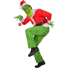 Disfraz del Grinch Monstruo Navideño para Adulto