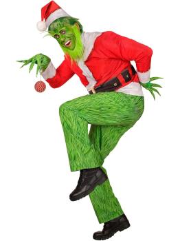 Disfraz del Grinch Monstruo Navideño para Adulto