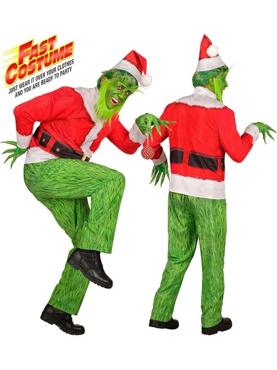 Disfraz del Grinch Monstruo Navideño para Adulto