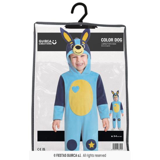 Disfraz del Perro Azul para Niño 3-4 Años con Capucha