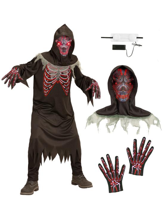 Disfraz Demonio Ojos Luminosos niños