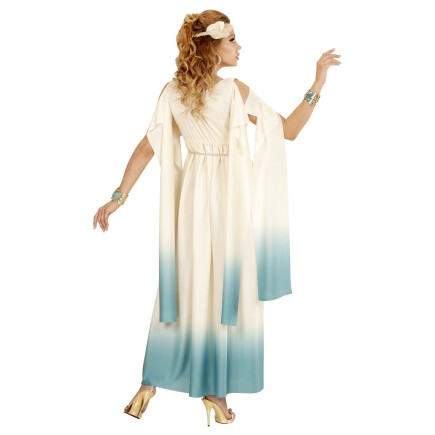Disfraz Diosa Romana Azul para Mujer.