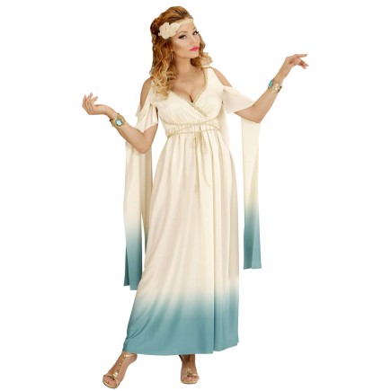 Disfraz Diosa Romana Azul para Mujer.