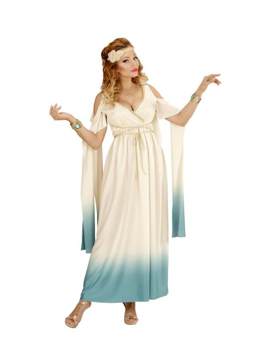 Disfraz Diosa Romana Azul para Mujer.
