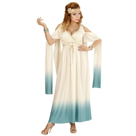 Disfraz Diosa Romana Azul para Mujer.