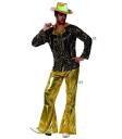 Disfraz Disco Chico Oro Talla adulto