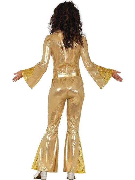 Disfraz Disco Dorado para Mujer Años 70