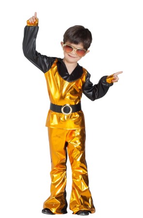 Disfraz Disco Dorado para Niño