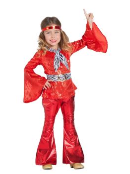 Disfraz Disco Rojo para Niña