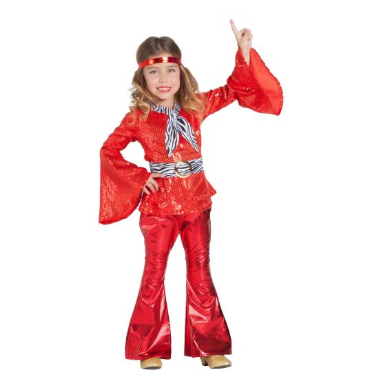 Disfraz Disco Rojo para Niña Disfraz Disco Rojo para Niña