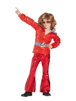 Disfraz Disco Rojo para Niño