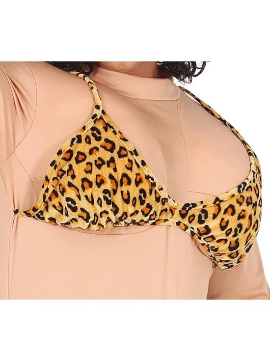 Disfraz Divertido de Miss Bikini Leopardo para Hombre Adulto **