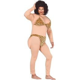 Disfraz Divertido de Miss Bikini Leopardo para Hombre Adulto **