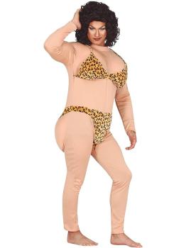 Disfraz Divertido de Miss Bikini Leopardo para Hombre Adulto **