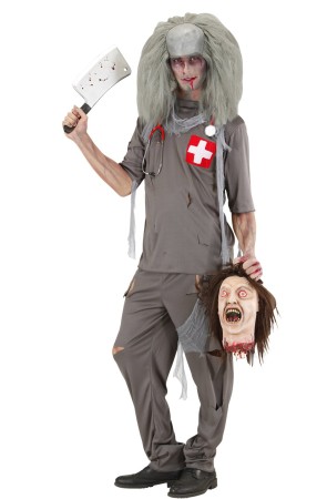 Disfraz Doctor Zombie Seguridad Social talla adulto