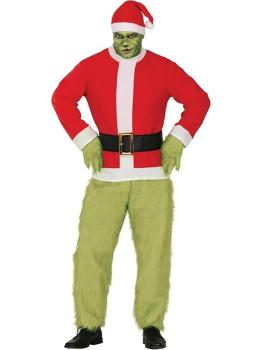 Disfraz El Grinch Navideño de Lujo para Hombre