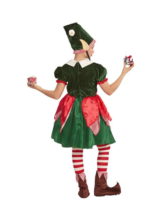 Disfraz Elfa ayudante de Santa Claus nfantil.
