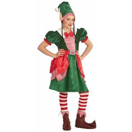 Disfraz Elfa ayudante de Santa Claus nfantil.