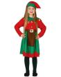 Disfraz Elfa Papá Noel para niña