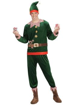 Disfraz Elfo Ayudante de Papá Noel para adulto
