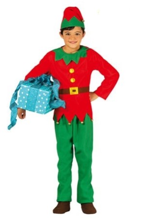 Disfraz infantil Elfo Papá Noel.