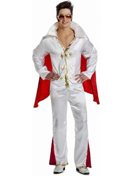 Disfraz Elvis Blanco Lujo talla adulto
