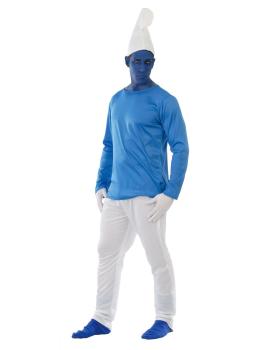 Disfraz Pitufo Enaníto Azul adulto