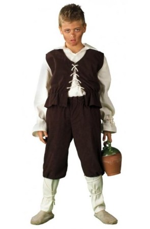 Disfraz Escudero Medieval o Posadero. niño
