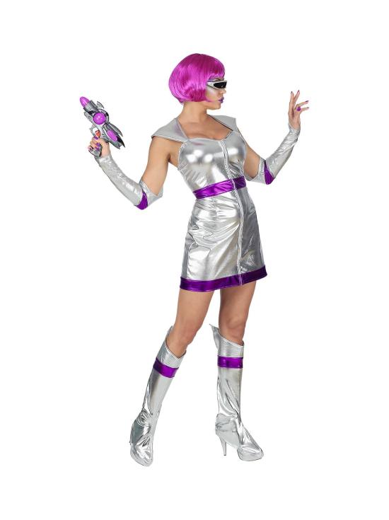 Disfraz Espacial Plata para Adultas