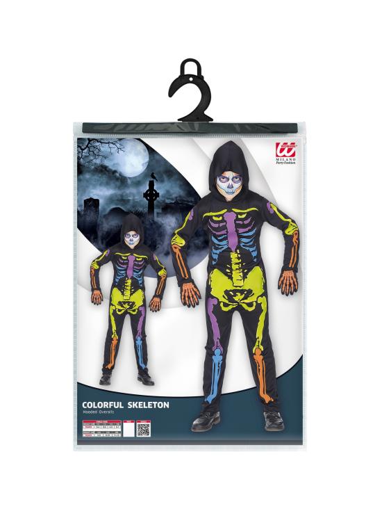 Disfraz Esqueleto Colorido talla infantil.