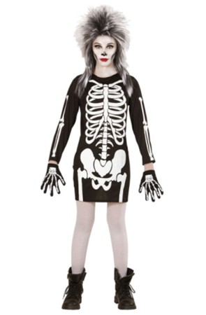 Disfraz Esqueleto Vestido infantil