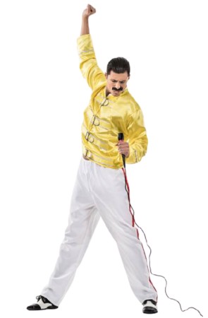 Disfraz Estrella del Rock  Freddie Mercury talla 52