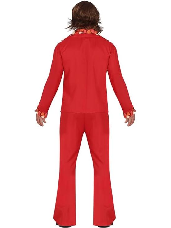 Disfraz Estrella Disco Rojo Hombre