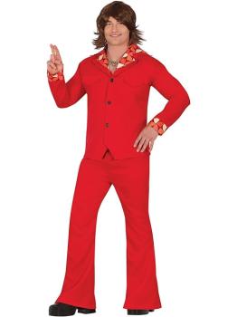 Disfraz Estrella Disco Rojo Hombre