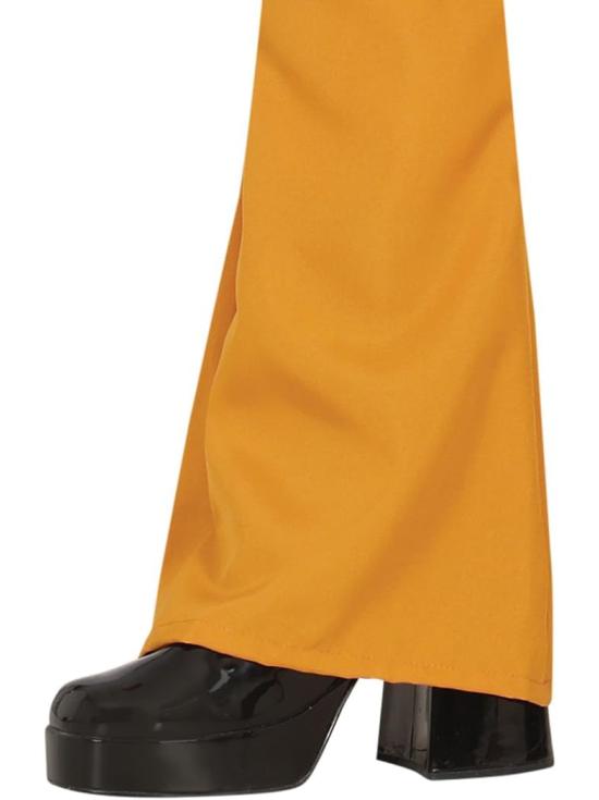 Disfraz de los años 70 naranja para hombre